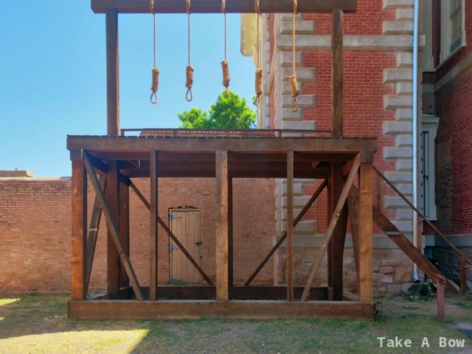 The old gallows where the famous gunfight took place
